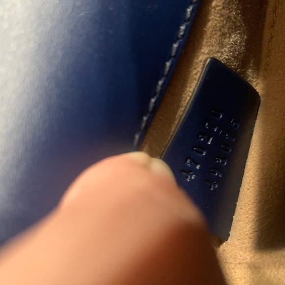 HP ❤️ 🆕 Gucci Sylvie top handle mini bag navy - Picture 9 of 9